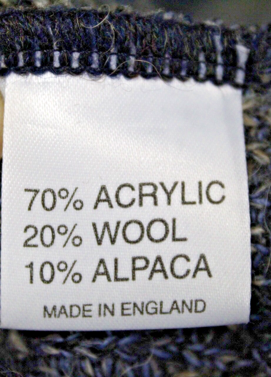 VTG 80s Gilt Edge England Alpaca Blend V-Neck Sweater Jumper Mens XL 56" Chest Item image 4