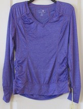 Tangerine Shirred Long Sleeve Running Top Ultra Violet  l Women&#39;s Sz S-X... - $300.87 MXN