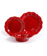 The Pioneer Woman Paige 12-Piece Dinnerware Set, Red Item 82700.12R NEW - $29.70