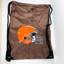 NFL Cleveland Browns Logo Drawstring Backpack Football Helmet Purse - £23.97 GBP