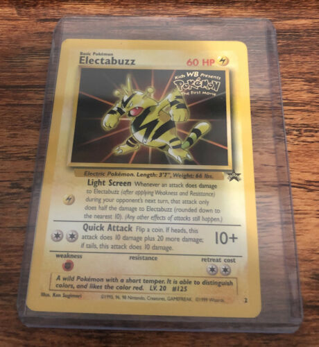 Electabuzz 2 Black Star Promo WOTC Pokemon The First Movie Card 1999 - $7.62