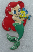 Disney Litlle Mermaid Limited Release Ariel Hugging Flounder pin - $13.86