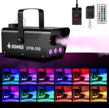 Donner Fog Machine With 13 Colors, 500W And 2000Cfm Party Smoke Machine ... - £53.88 GBP