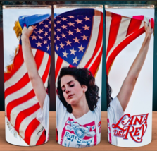 Lana Del Rey American Flag Cup Mug Tumbler - $19.95