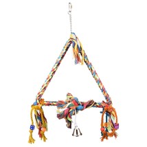 FLAMINGO Bird Toy Swing Rope Triangle M 33x5x47 cm - £17.48 GBP