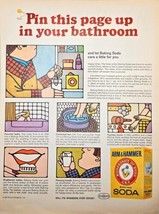 ARM&amp;HAMMER BAKING SODA-Bicarbonate of Soda-1968 VTG Print Ad - $11.23
