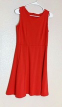 212 Collection Womens Sz XS Sleeveless Dress Tank Fit &amp; Flare Knee Length Red - £13.91 GBP