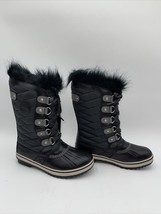 NWOB Sorel Youth Tofino II Waterproof Youth Unisex Boots Black, Quarry Size 3 - $54.44