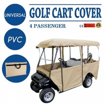 Golf Cart Enclosure, 4-Person Golf Cart Cover, 4-Sided Fairway Deluxe, 300D ... - £82.37 GBP