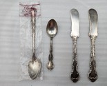 Gorham Strasbourg .925 STERLING Spoons &amp; Spreaders - Lot Of 4 - 94g (3.3oz) - $118.97