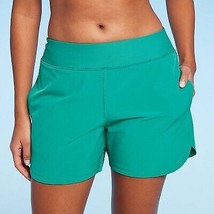 Lands&#39; End Women&#39;s 5&quot; UPF 50 Swim Shorts - Green S - £21.99 GBP