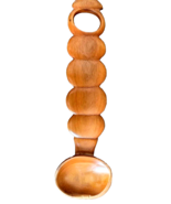 Antique Vintage Big Wooden Spoon, Hand Carved - $684.22 MXN