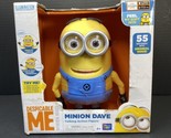 Despicable Me Minion Dave Interactive Talking Action Figure 55 sayings &amp;... - $39.27