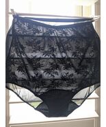 Vintage Vanity Fair Granny Panties sz 5 black Tricot Nylon Pillow tab la... - $115.00