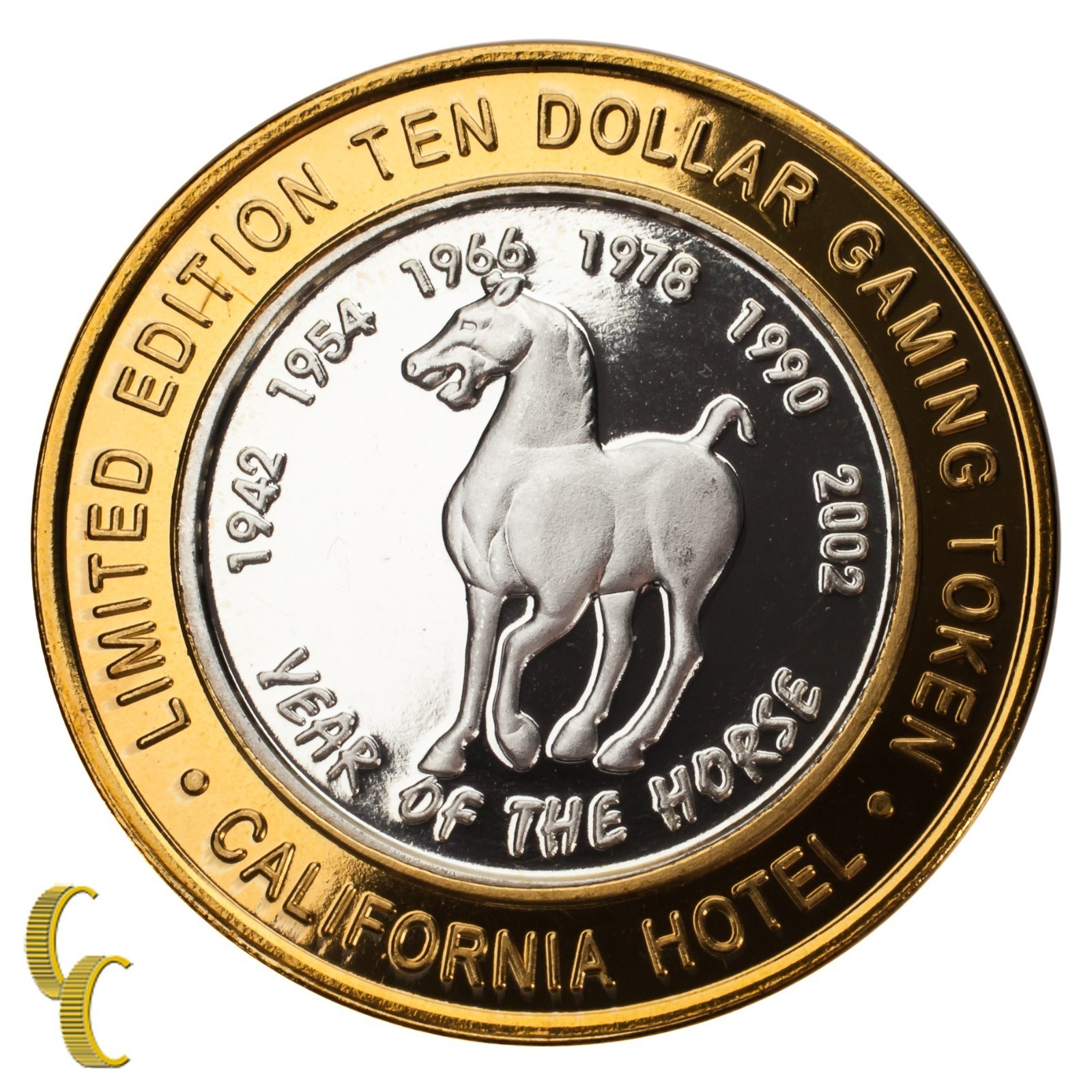 Sam Boyd's California Hotel Casino Gaming Token Horse Year 999 Silver-
show o... Item image 3