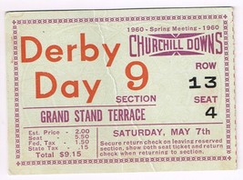 1960 Kentucky Derby Ticket Venetian Way Winner - £268.63 GBP