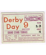 1960 Kentucky Derby Ticket Venetian Way Winner - £267.02 GBP