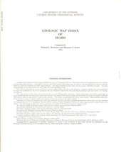 Geologic Map Index of Idaho by Willard L. McIntosh - £8.01 GBP