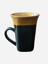 1 Royal Norfolk Square 2-Tone Flared-Rim Stoneware Mug 14 oz Black/Brown - £9.16 GBP