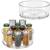 Sorbus Clear Lazy Susan Organizer 2-Pack - Versatile Kitchen and Cabinet... - £32.15 GBP