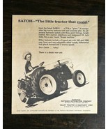 Vintage 1963 Satoh S-650-G Farm Tractor Original Ad - £4.69 GBP