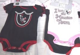 NFL 2023 NWT LICENSED Houston Texans 2 PIECE GIRLS Creepers 0-3M 6-9M 12... - €18,32 EUR