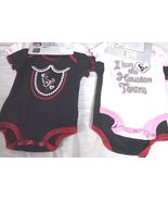 NFL 2023 NWT LICENSED Houston Texans 2 PIECE GIRLS Creepers 0-3M 6-9M 12... - €18,09 EUR