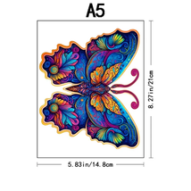 Advanced Wooden Puzzle Beautiful Butterfly Adult Children Special Education Gift - £9.91 GBP+