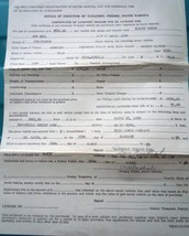 Vintage Certificate of Licensed Dealer License Fee For A 1954 Mercury Or... - $94.84 MXN