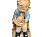 Vintage Arnart 5th Ave Japan Hand Painted Dutch Boy on Log with Feathere... - £23.88 GBP