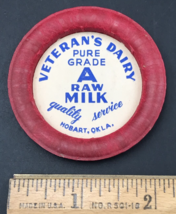 VTG Veteran&#39;s Dairy Raw Milk Bottle Cap Lid 2.25&quot; Diameter Hobart Oklaho... - $9.49