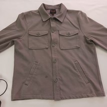 Truth By Banana Republic RN#83178 Men's L Gray Cotton Blend Jacket Shirt Pockets image 11