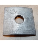 Washer Square Curved Cast Ductile Iron Chance 3/4" x 3" x 3" C-QS NOS USA 284R - $8.49