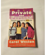 Private &amp; Personal Questions &amp; Answers for Girls Only Teens Book Carol W... - £3.16 GBP
