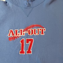 Russell Athletic ALL-OUT 17 Mens Blue Cotton Blend Hoodie Pullover Sweatshirt XL image 4