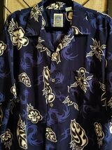 Ocean Current Men&#39;s Hawaiian Shirt Button Up Floral Medium Tropical Vint... - $30.52 CAD