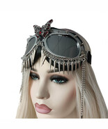 Streampunk Burning Man Festival Rhinestone Butterfly Spikes Cyber Goth G... - $58.00