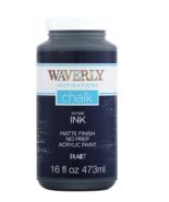 Waverly Inspirations 60758E Chalk Paint, Matte, Ink Black, 16 Fl. Oz. - £20.23 GBP