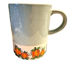 Large Pumpkin Floral Pot Mug Vase Fall Decor Only Hand Painted Signed - £20.93 GBP