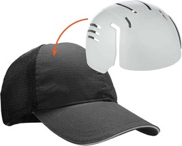 Ergodyne Skullerz 8946 Standard Baseball Cap With Bump Cap Insert, Black - $32.98