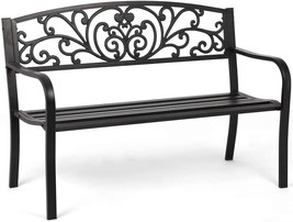 Garden Bench Outdoor Bench Patio Bench for Outdoors Metal Porch Clearance Work - £88.09 GBP