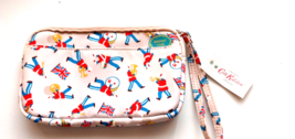 Cath Kidston Gadget Case Wristlet Marching Band Print Stone Color NWT - $19.99