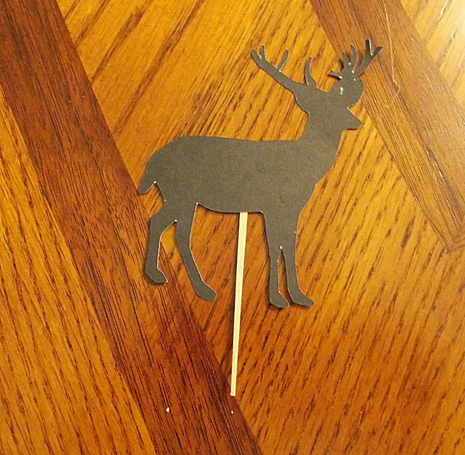 Lot of 12 Deer Cupcake Toppers!  - $3.95