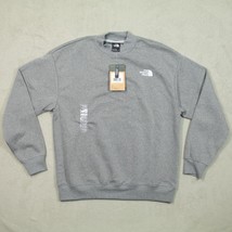 The North Face Mens Crew Neck Sweatshirt Relaxed Fit Size Medium Grey NEW - $34.25