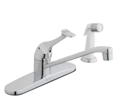 Glacier Bay 825-226 Kitchen Faucet with White Side Sprayer - Chrome  - £29.80 GBP