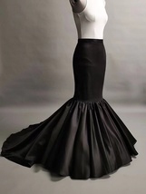 Black Mermaid Maxi Skirt Outfit Women Custom Plus Size Maxi Mermaid Skirt