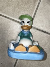 Vintage Walt Disney Donald Duck In Ocean Ceramic Figurines Repaired - £2.37 GBP