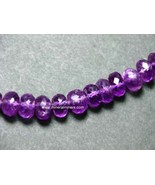 Amethyst Bead Necklace, Faceted Necklace, Natural Color Purple Jewelry, ... - £196.18 GBP