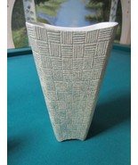 Shawnee Pottery  vase 1408 WAIVE DECOR 8 1/2 X 4 X 6&quot; original - $95.03