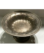 Engraved &#39;EJS&#39; Initials Sterling Silver .925 Antique Candy Dish Holder 516 - $206.00 CAD